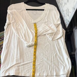 INC International Concepts- 3 tops selling as lot white,  Long Sleeve V-Neck Top